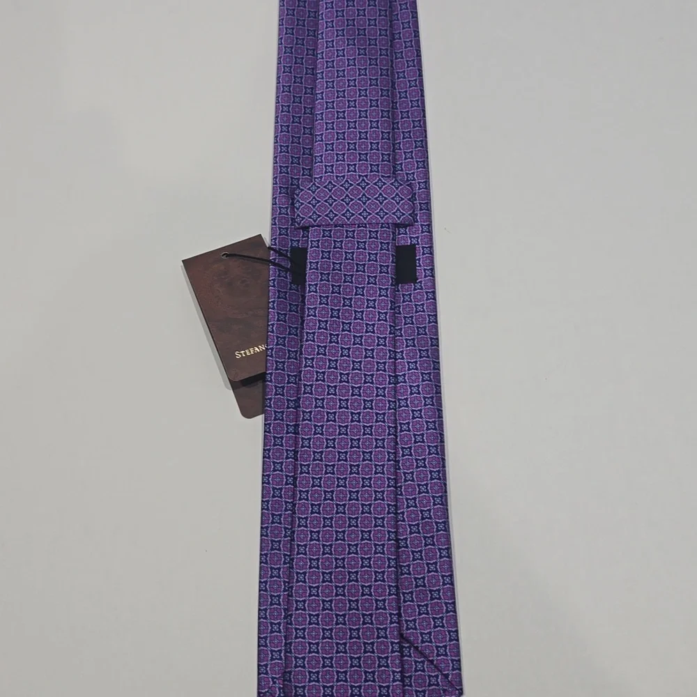 NWT ✅ Stefano Ricci Luxury Handmade Silk Tie Purple / Blue ~ CXRS-57501
